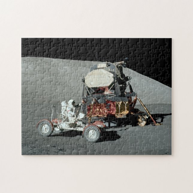 Apollo 17 - Die letzte Landung des bemannten Monde Puzzle (Horizontal)