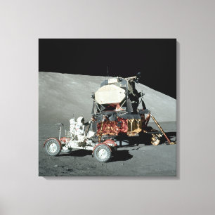 Apollo 17 - Die Schluss bemannte Mond-Landung Leinwanddruck