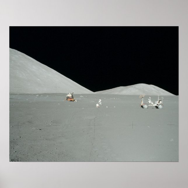 Apollo 17 Landungsfläche Poster (Vorne)