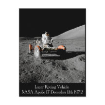 Apollo 17 Lunar Fahrzeug Postkarte
