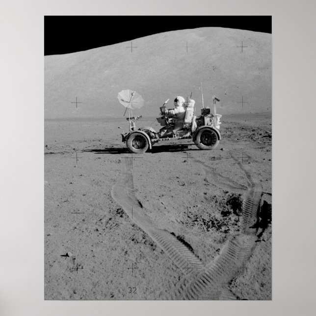 Apollo 17 Lunar Roving Vehicle Poster (Vorne)