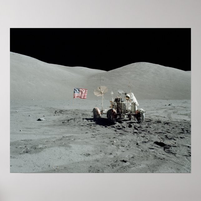 Apollo 17 Lunar Roving Vehicle Poster (Vorne)