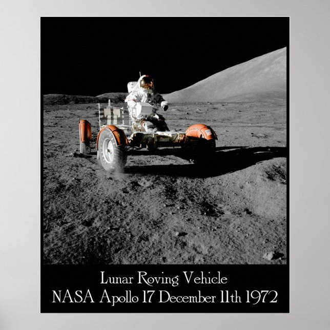 Apollo 17 Lunar Vehicle Poster (Vorne)
