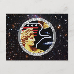 Apollo 17 NASA-Missionsabzeichen Logo Postkarte