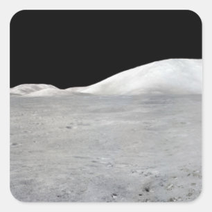 Apollo 17 Panorama Quadratischer Aufkleber