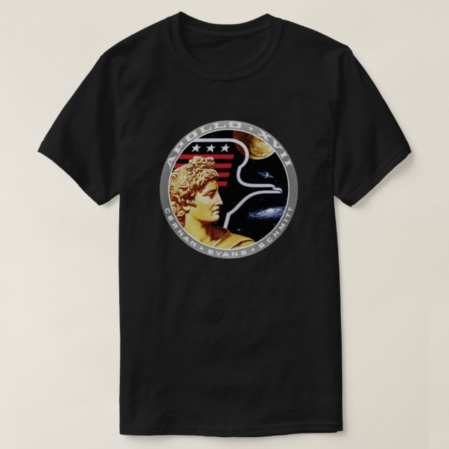 Apollo 17 Patch-Logo der NASA-Mission T-Shirt (Design vorne)