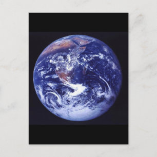 Apollo 17 Sicht auf die Erde im Weltraum Postkarte