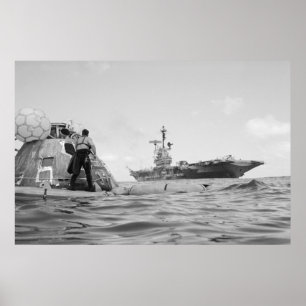 Apollo 17 Splashdown & Erholung Poster