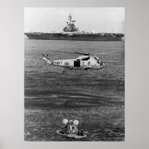 Apollo 17 Splashdown & Erholung Poster