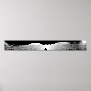 Apollo 17 zusammengebautes Panorama 2 Poster