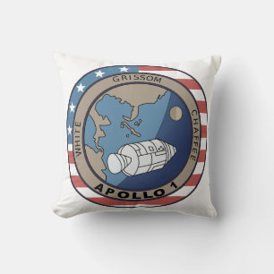 Apollo 1 Mission Patch Kissen
