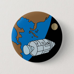 Apollo 1 Mission Patch Logo Button