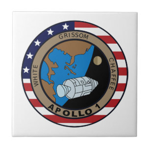 Apollo 1 Mission Patch Logo Fliese