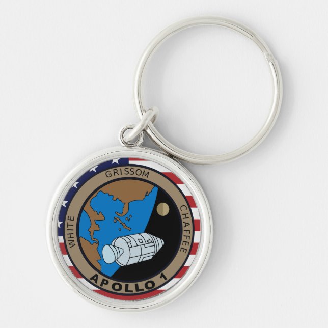 Apollo 1 Mission Patch Logo Schlüsselanhänger (Vorne)
