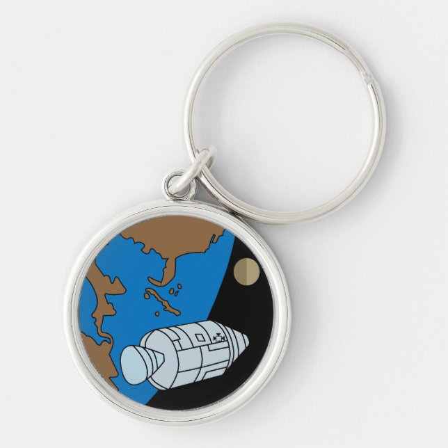 Apollo-1-Missionspatch-Logo Schlüsselanhänger (Vorne)