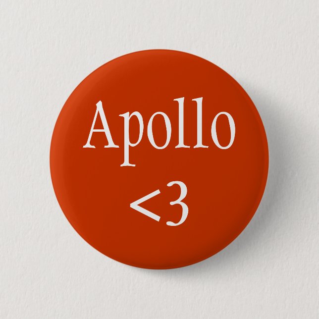 Apollo <3 God of the Sun Button (Vorderseite)