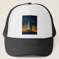 Apollo 4 Saturn V auf Auflage ein