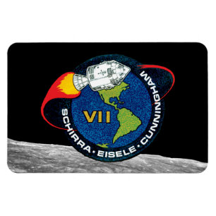 Apollo 7 NASA-Missionsabzeichen Logo Magnet