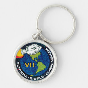 Apollo 7 NASA-Missionsabzeichen Logo Schlüsselanhänger