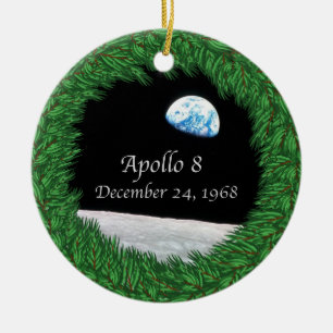 Apollo 8 Christmas Eve Moon Mission Keramik Ornament