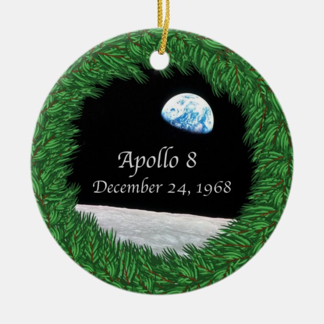 Apollo 8 Christmas Eve Moon Mission Keramik Ornament (Vorne)