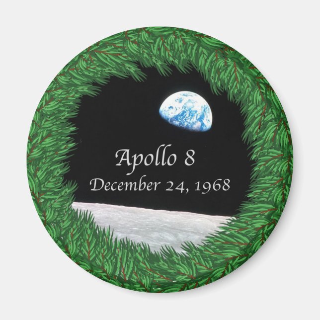 Apollo 8 Christmas Eve Moon Mission Magnet (Vorne)