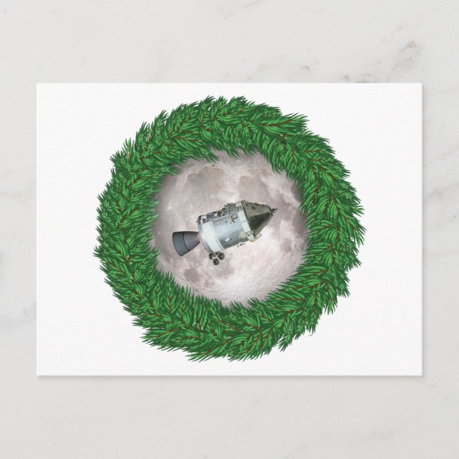 Apollo 8 Christmas Eve Moon Mission Postkarte (Vorderseite)