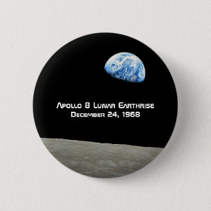 Apollo 8 Lunar Erdung 50 Jahre Jubiläum Button