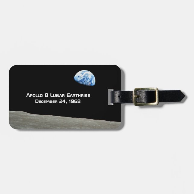 Apollo 8 Lunar Erdung 50 Jahre Jubiläum Gepäckanhänger (Vorderseite horizontal)