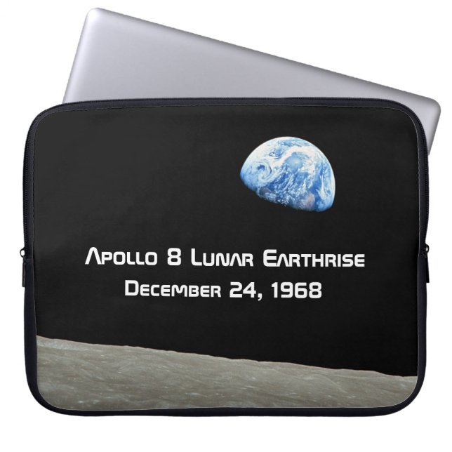 Apollo 8 Lunar Erdung 50 Jahre Jubiläum Laptopschutzhülle (Vorderseite)