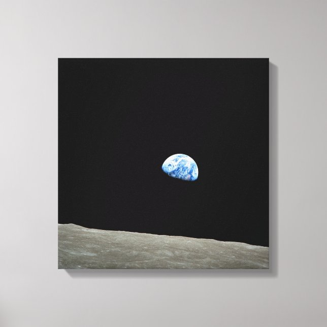 Apollo 8 NASA Moon Mission Earthrise Leinwanddruck (Vorderseite)