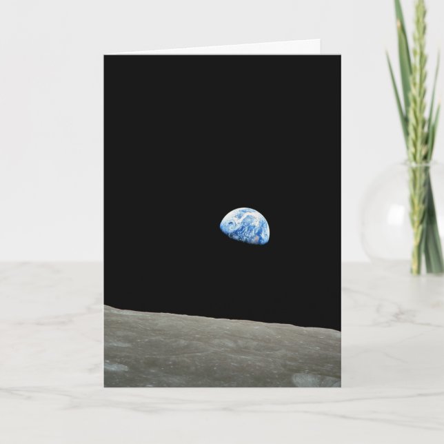 Apollo 8 NASA Moon Mission Earthrise Postkarte (Vorderseite)