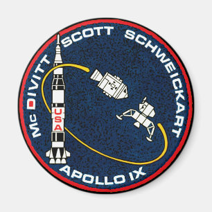 Apollo 9 NASA-Missionsabzeichen-Logo Magnet