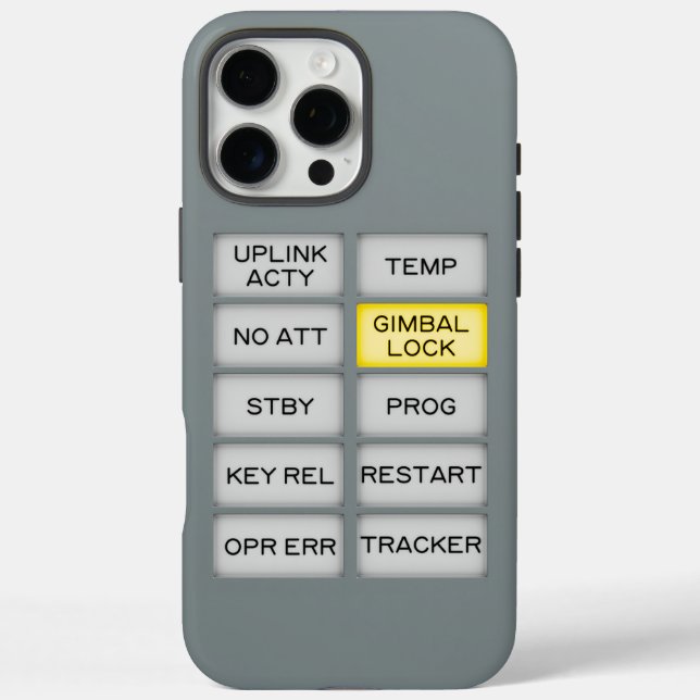 Apollo Alarm DSKY, Gimbal Lock Case-Mate iPhone Hülle (Rückseite)
