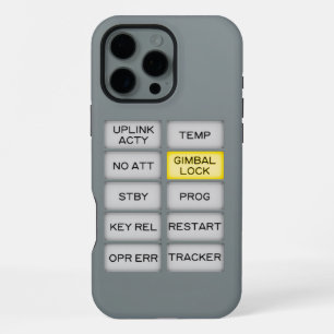 Apollo-Anzeige Alarm DSKY, Gimbal Lock iPhone 16 Pro Max Hülle