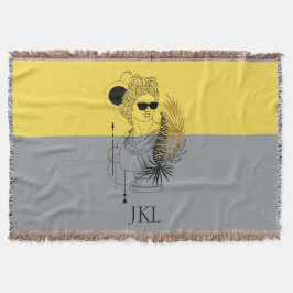 Apollo Colorblock Monogramm des modernen olympisch Decke