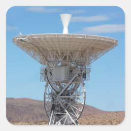 Apollo Deep Space Disc Antenne Quadratischer Aufkleber
