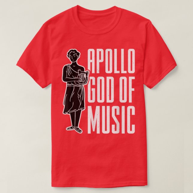 Apollo Gott der Musik Griechischer Gott Apollo Gri T-Shirt (Design vorne)