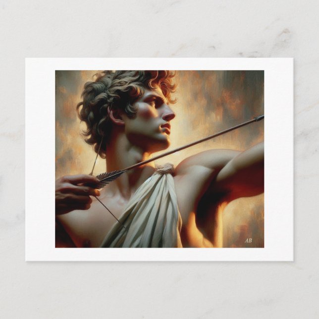 Apollo Greco Roman God, Postkarte (Vorderseite)