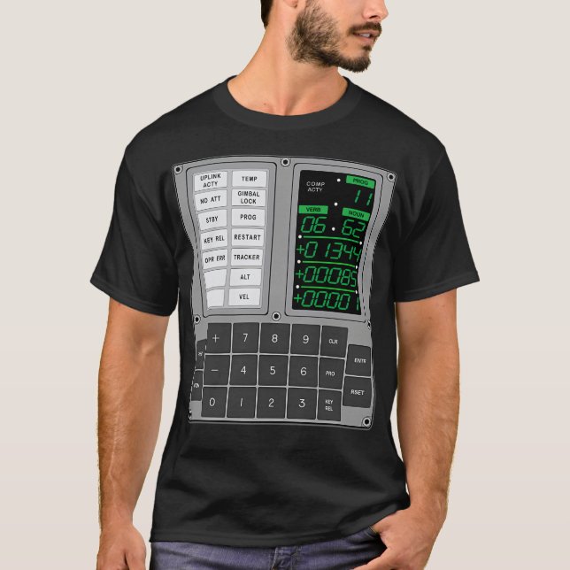 Apollo Guidance Computer Dsky T-Shirt (Vorderseite)