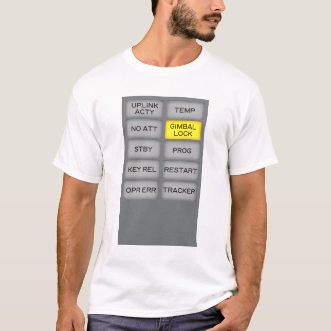 Apollo Guidance Computer Indicator alarm DSKY T-Shirt (Vorderseite)