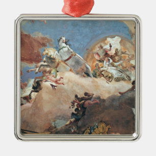 Apollo in seinem SunChariot, der Beatrice I fährt Silbernes Ornament