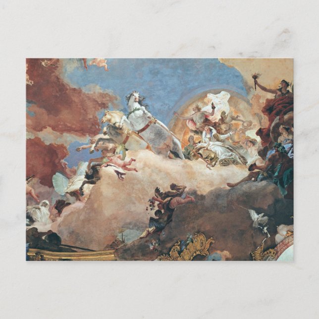 Apollo in seiner Sun Chariot fahren Beatrice I Postkarte (Vorderseite)