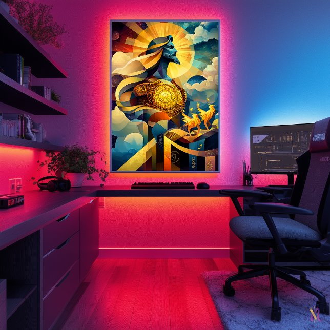 Apollo - Kubistische Minimalistische Legende - Son Poster (Von Creator hochgeladen)