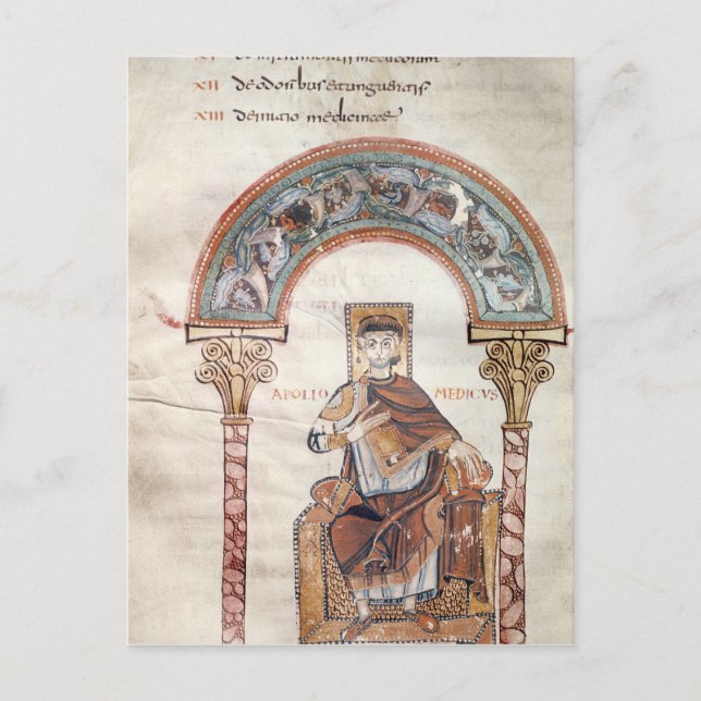 Apollo Medicus, von "Etymologiae" Postkarte (Vorderseite)