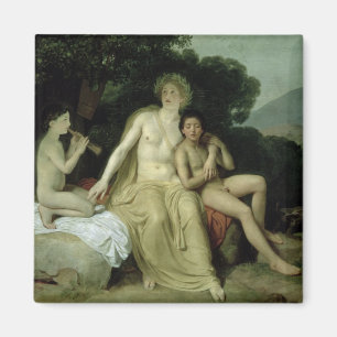 Apollo mit Hyacinthus und Cyparissus Magnet