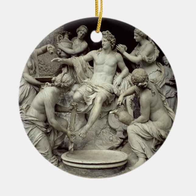 Apollo neigte durch die Nymphen, bestimmt für den Keramik Ornament (Vorne)