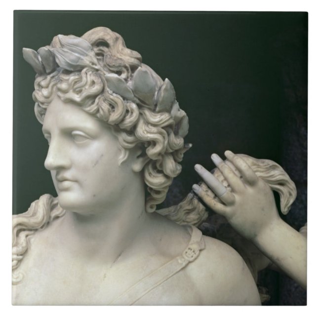 Apollo neigte durch die Nymphen, das Fliese (Vorderseite)