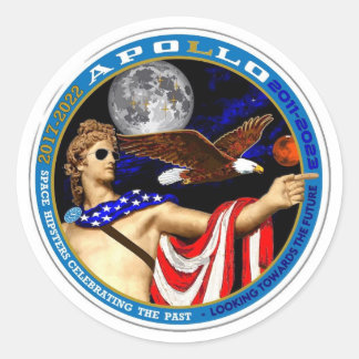 Apollo Past & Future 3" Sticker