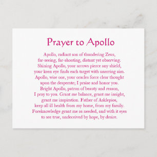 Apollo Postcard Postkarte